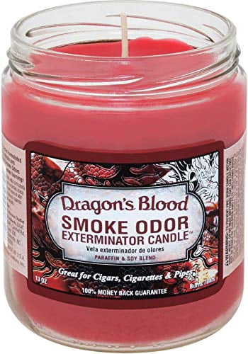 cigarette smoke eliminator candles Odor Exterminator Dragon's Blood Candle breaking down unpleasant odors and leaving behind a refreshing fragrance Smoke Odor Exterminator 13 oz