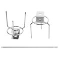 thumbnail image 3 of Stainless Steel Turkey Roasting Rack for Oven Rotisserie Skewer Cage with Rotating Function for BBQ Air Fryer Kitchen Use 28cm, 3 of 6