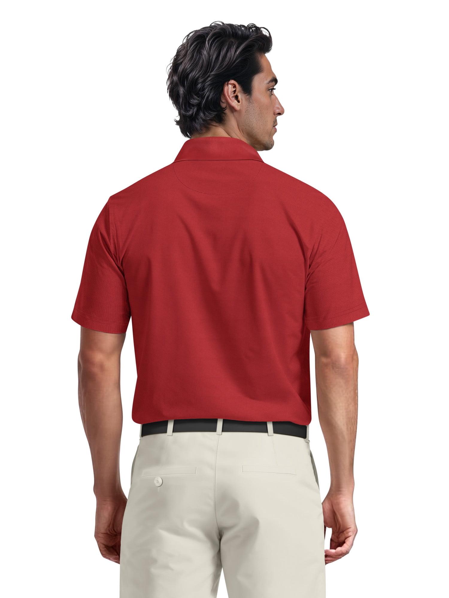 Ben Hogan Men's & Big Men's Performance Solid Polo Shirt with Short Sleeves, Sizes S-5XL