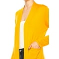 thumbnail image 6 of Women's Classic Long Sleeve Cardigan with Side Pockets for Everyday Wear, 6 of 6