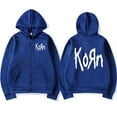 thumbnail image 5 of Korn Rock Band Letter Logo Zipper Hoodie Men‘s Metal Gothic Vintage  Zip  Hoodies Streetwear Punk Sweatshirts Jackets, 5 of 8