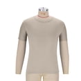 thumbnail image 4 of Yuanlook Men's Crew Neck Short Sleeve Blank Tee, Solid Plain Smooth Fabric Loose Fit Basic Daily Casual T-Shirt M-5XL, 4 of 7