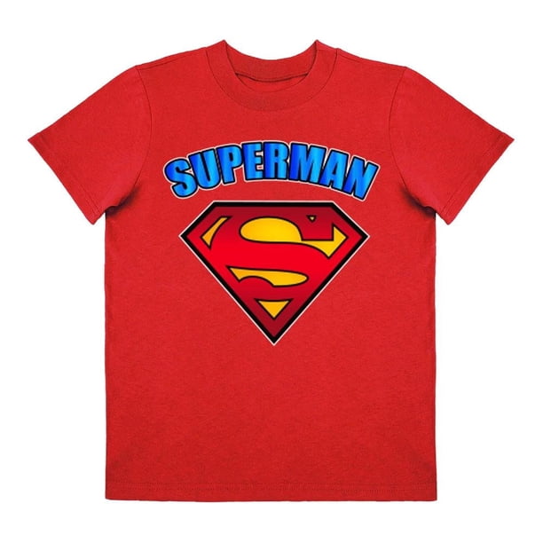 Playera Para Niño Warner Bros Superman Cuello Redondo Manga Corta Talla 10 Rojo