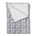 thumbnail image 2 of Boho Soft Flannel Fleece Throw Blanket, Colorful Composition Middle Eastern Geometric Motifs Rhombuses and Angled Lines, Cozy Plush for Indoor and Outdoor Use, 50" x 60", Multicolor, by Ambesonne, 2 of 5
