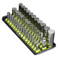 thumbnail image 1 of Ernst Manufacturing 8498HV Organizador de enchufes multiunidad de 3 rieles premium de 13 pulgadas, alta visibilidad, fabricado en EE. UU., 1 of 5