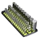 thumbnail image 1 of Ernst Manufacturing 8498HV Organizador de enchufes multiunidad de 3 rieles premium de 13 pulgadas, alta visibilidad, fabricado en EE. UU., 1 of 5
