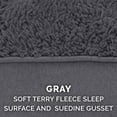 thumbnail image 5 of FurHaven Pet Products Snuggle Terry & Suede Deluxe Orthopedic Pet Bed for Dogs & Cats - Gray, Jumbo Plus, 5 of 12