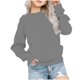 thumbnail image 1 of Sudadera Meitianfacai para niñas y bebés, sudadera básica lisa, sudadera tipo túnica, suéter de cuello redondo y manga larga, tops tipo pulóver, ropa de otoño e invierno, sudadera gris para niñas,, 1 of 7