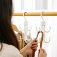 thumbnail image 6 of Double Layer Rotating Hook, Multi-Functional Scarf and Bag Hanger for Closet, Space-Saving Tie Rack for Accessories Organization, 6 of 6
