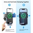 thumbnail image 3 of Cargador de coche inalámbrico MOKPR Fast Charging Air Vent Blue, 3 of 6