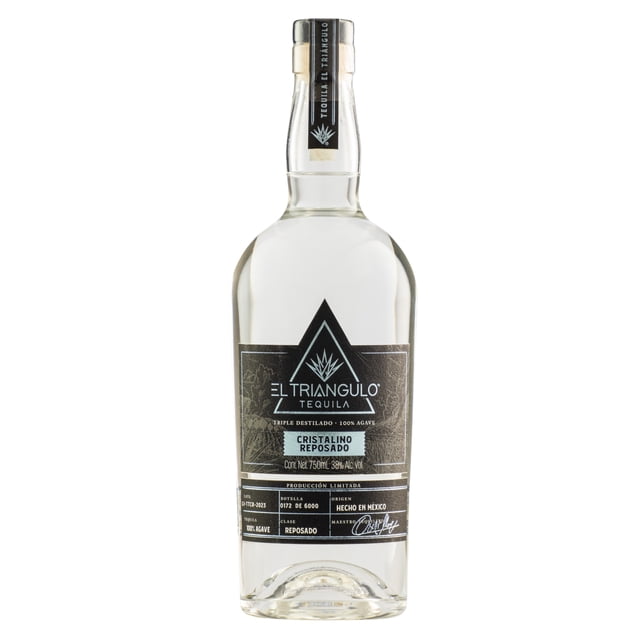 Tequila El Triangulo Cristalino Reposado 750 Ml