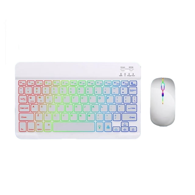 Combinación de Ratón y Teclado Bluetooth NikouMX Retroiluminado RGB