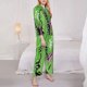 thumbnail image 3 of Balery CROCODILE HEAD Conjunto de Pijama con Estampado para Mujer, Conjunto de Dos Piezas con Manga Larga, Ropa de Dormir Suave con Bolsillos, Pijamas Cómodos-XX-Large, 3 of 7
