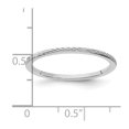 thumbnail image 5 of 10K White Gold 1.2mm Twisted Wire Pattern Stackable Band Size 4, 5 of 6