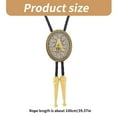 thumbnail image 5 of Adjustable Bolo Tie with Letter Shape Pendant Popular Necktie for Shirt, 5 of 20