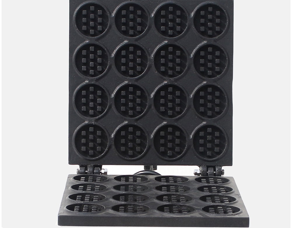 INTSUPERMAI Electric Mini Round Waffle Maker Nonstick Mini Pancake Baker 16 Holes
