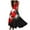 Black, variant on TSADFHJI Skirts for Girls 12-14 Years Old Women's Fashion Spring and Summer Canadian Printed Sleeveless V Neck Side Zipper Style Dress (3) Xl Black