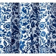 thumbnail image 3 of DriftAway Julia Waterfall Watercolor Blooming Flower Thermal Insulated Energy Saving Window Curtain Valance for Living Room Bedroom 2 Layers Rod Pocket 18"L x 52"W Plus 2" Header Blush, 3 of 5