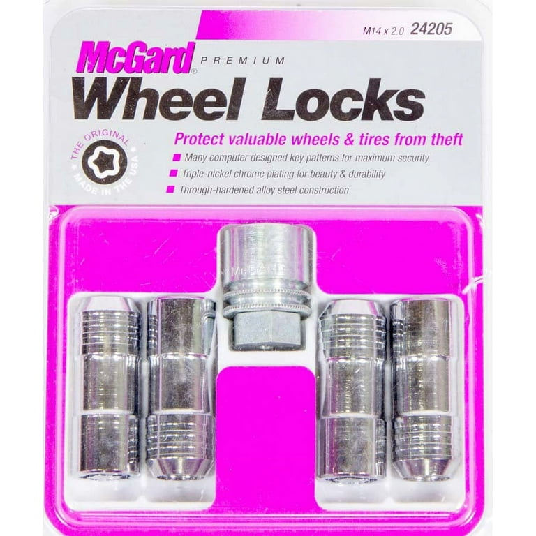 McGard, Wheel Locks, M14 x 2.0 Thread Size, Chrome Cone Seat Set