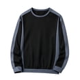 thumbnail image 2 of JOANKDMI Color Block Sweatshirts for Men Long Sleeve Crewneck Pullover Athletic Active Shirts Casual Sportswear Tops for Workout Gym, 2 of 6