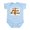 Sky Blue, variant on CafePress - Papa's Lil Grunt Orange Infant Bodysuit - Baby Light Bodysuit, Size Newborn - 24 Months