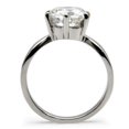 thumbnail image 4 of Womens Rings High polished (no plating) 316L Stainless Steel Ring with No Stone TK055, 4 of 5