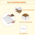 thumbnail image 3 of 12x9x2 Shipping Boxes Set of 25, White Corrugated Cardboard Box for Small Business, 3 of 8