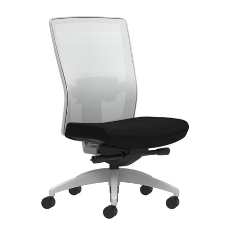 UPC: 0718103305969 | Union & Scale Workplace2.0 Fabric Task Chair Black Adjustable Lumbar Armless Advanced Synchro-Tilt
