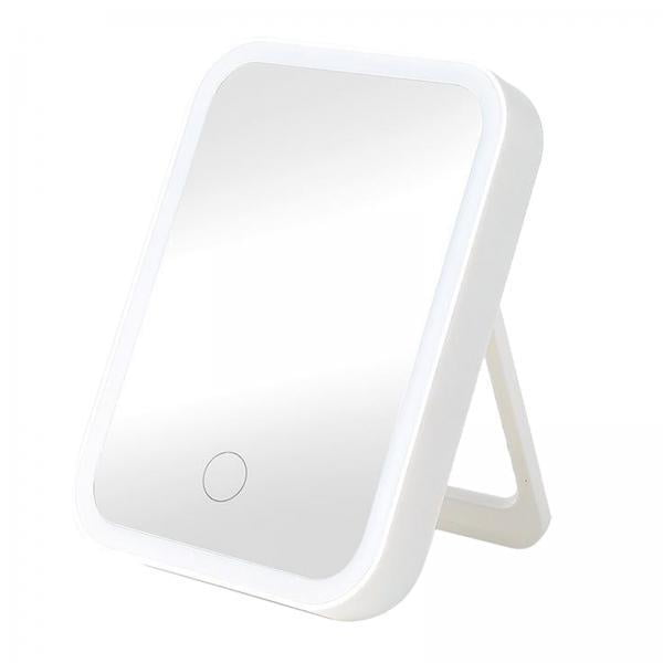 Espejo de maquillaje shamjiam LED recargable USB con pantalla táctil