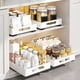 thumbnail image 5 of Pull-out gabinete organizer heavy-duty slide-out cajón no drill required sliding pull-out pantry estantes para cabinets ideal para para kitchen y bathroom (1 piece negra), 5 of 8