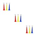thumbnail image 2 of Maoww Football Cheer Horns Soccer Ball Cheerleading Party Supplies Musical Instrument Crisp Sound Children Trumpet for Concert Random Color 3Set, 2 of 6