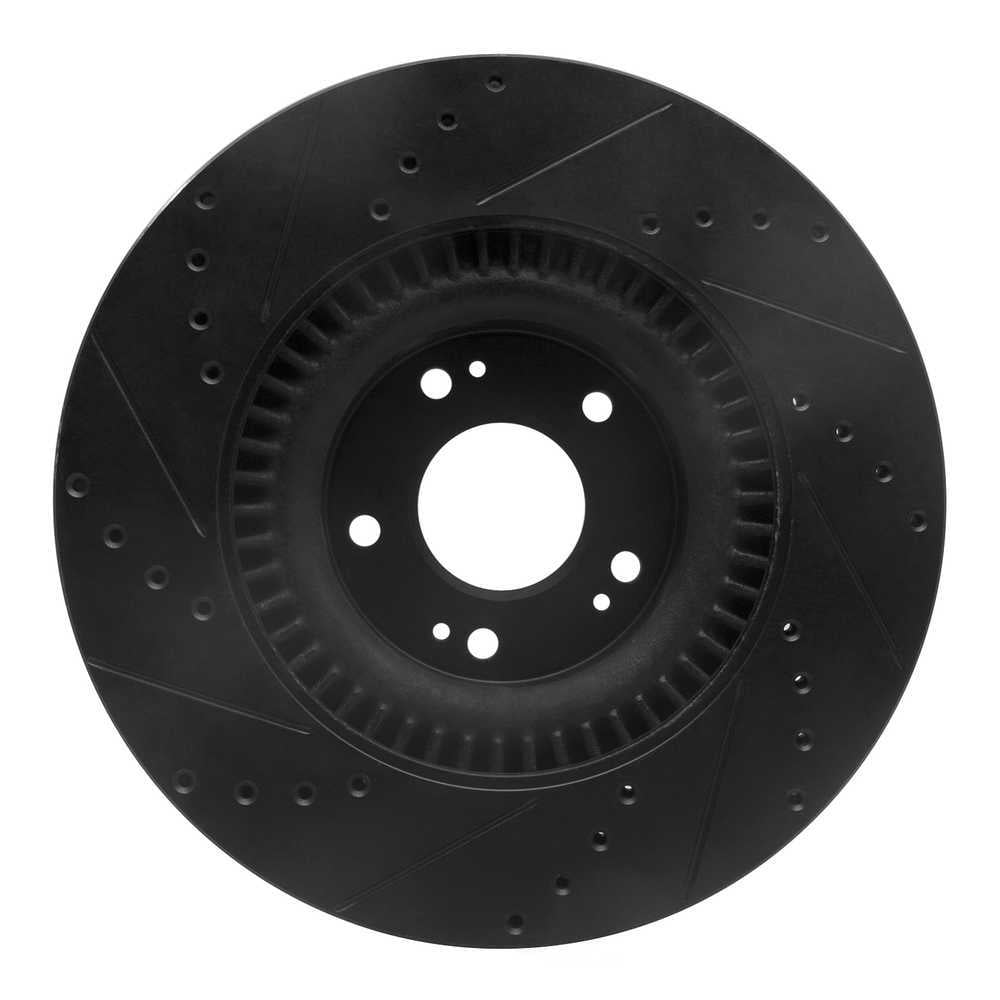 Dynamic Friction Company 633-03036R DFC Brake Rotor - Drilled And Slotted - Black