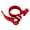 Red, variant on Addmotor Bike Seat Post Clamp, 28.6mm Aluminium Alloy Bicycle Seat Tube Clip, Quick Release Seatpost Clamp for MTB Road Bicycle