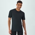 thumbnail image 4 of Undershirt Crewneck T-Shirt Pack, 3-Pack, Moves Breathable Mesh, X-Temp, Black/Grey, 4 of 11