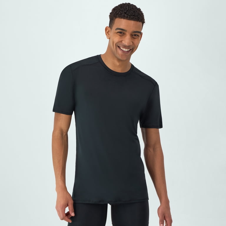 Hanes Moves Men's Breathable X-Temp Crewneck T-Shirt Pack Black