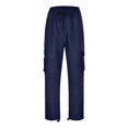 thumbnail image 5 of TOMVIGX Cargo Pants for Men Elastic Waist Drawstring Hiking Work Pants Straight Leg Athletic Trousers Casual Sweatpants, 5 of 6
