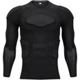 thumbnail image 5 of TUOY Men's Padded Compression Shirt Protective Shirt Rib Chest Protector up to Size XXL, 5 of 11