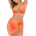 thumbnail image 2 of Traje de baño de tres piezas cómodo con almohadilla en el pecho sin aros para mujer OAVQHLG3B Store lin121212, 2 of 4