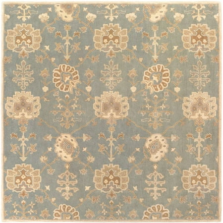 - Traditional Caesar Collection Area Rug in Moss and Oval, Rectangle, Round, Runner Shape
