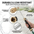 thumbnail image 5 of Jet Nozzle Power Washer for Garden Hose, Nozzle with 3 Spray Tips, Metal Water Wand with 3/4” & 1/2” Quick Connect for Car Patio Window Cleaning, 5 of 7