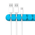 thumbnail image 2 of Devanadera de cable de teléfono de escritorio multiusos Soporte de organizador de cable de cargador de clip de auricular de silicona Methold DZ4793-02B, 2 of 2