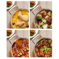 Extra large capacity soup pot 201 stainless steel pot can steam and