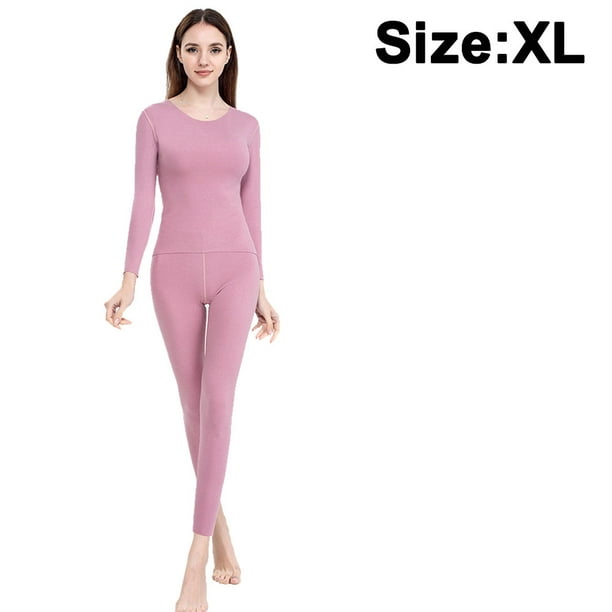 Thermal Underwear for Women, Ultra Soft Long Johns Womens Set - XL