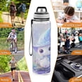 thumbnail image 7 of Sports Water Bottle 1000ML Tritan Food Grade Clear Water Bottle Fitness Outdoor Sports Bike Magic Snowman, 7 of 7
