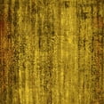 thumbnail image 1 of Ahgly Company Machine Washable Indoor Square Oriental Yellow Industrial Area Rugs, 6' Square, 1 of 4