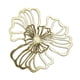 thumbnail image 4 of Decoración de pared de metal, flor decorativa de pared, estilo moderno, adorno floral de pared Dorado Grande, 4 of 9