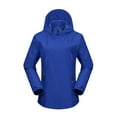 thumbnail image 6 of Miluxas Women's Softshell Hooded Jacket Warm Lightweight Waterproof Insulated Windbreaker with Pocket Blue XL(XL), 6 of 7