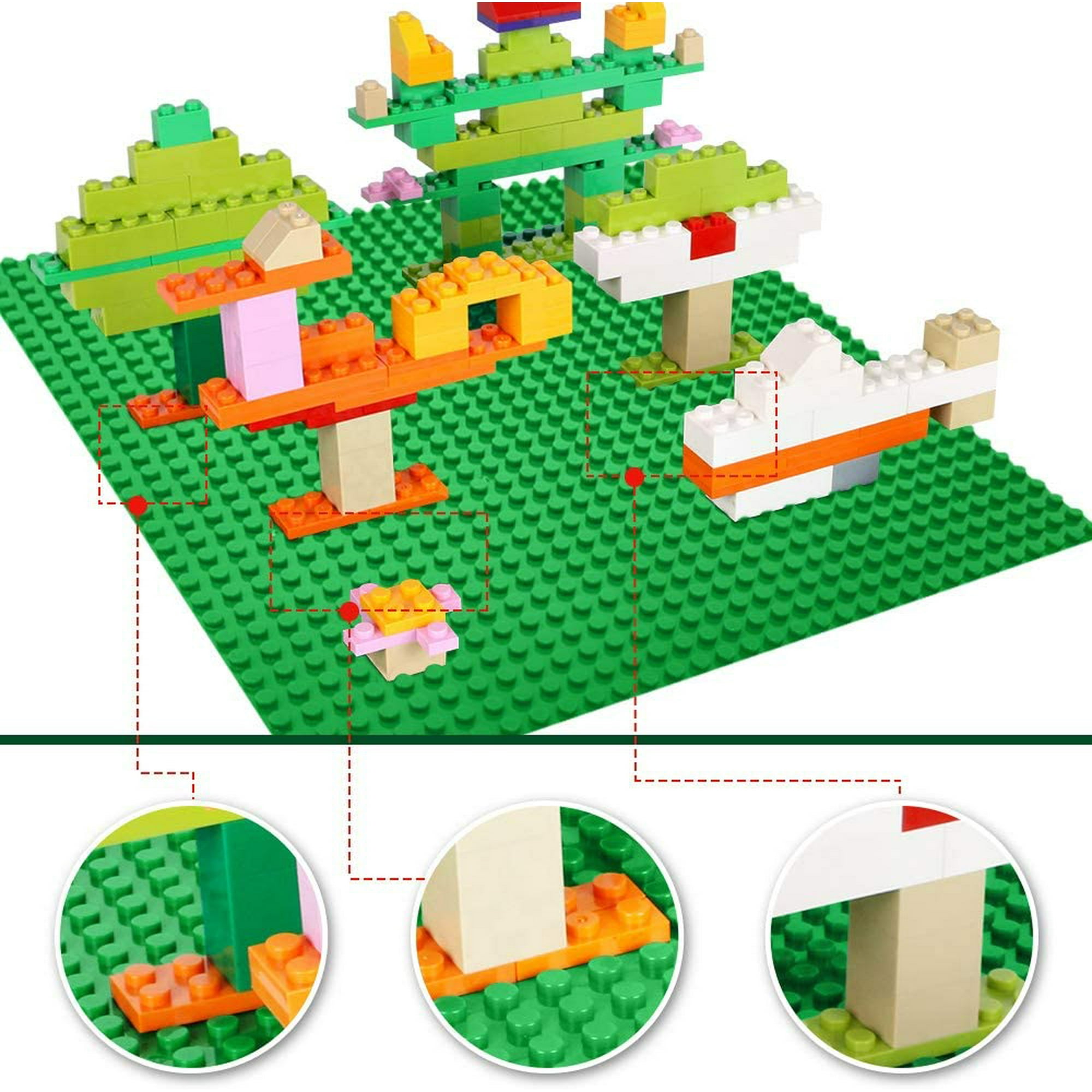 Classic Baseplates Building Base Plates for Building Bricks 100