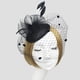 thumbnail image 2 of Tocado de plumas perfecl con pinza para el pelo negro, 2 of 8
