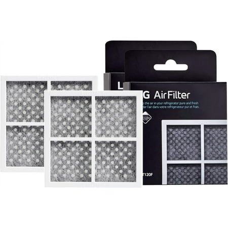 2 Pack LT120F L G 6 Month Replacement Refrigerator lg LT120F Air Filter, White